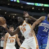 Antetokounmpo (34) a brillé face aux Hawks de Capela (15) KEYSTONE/AP/Morry Gash